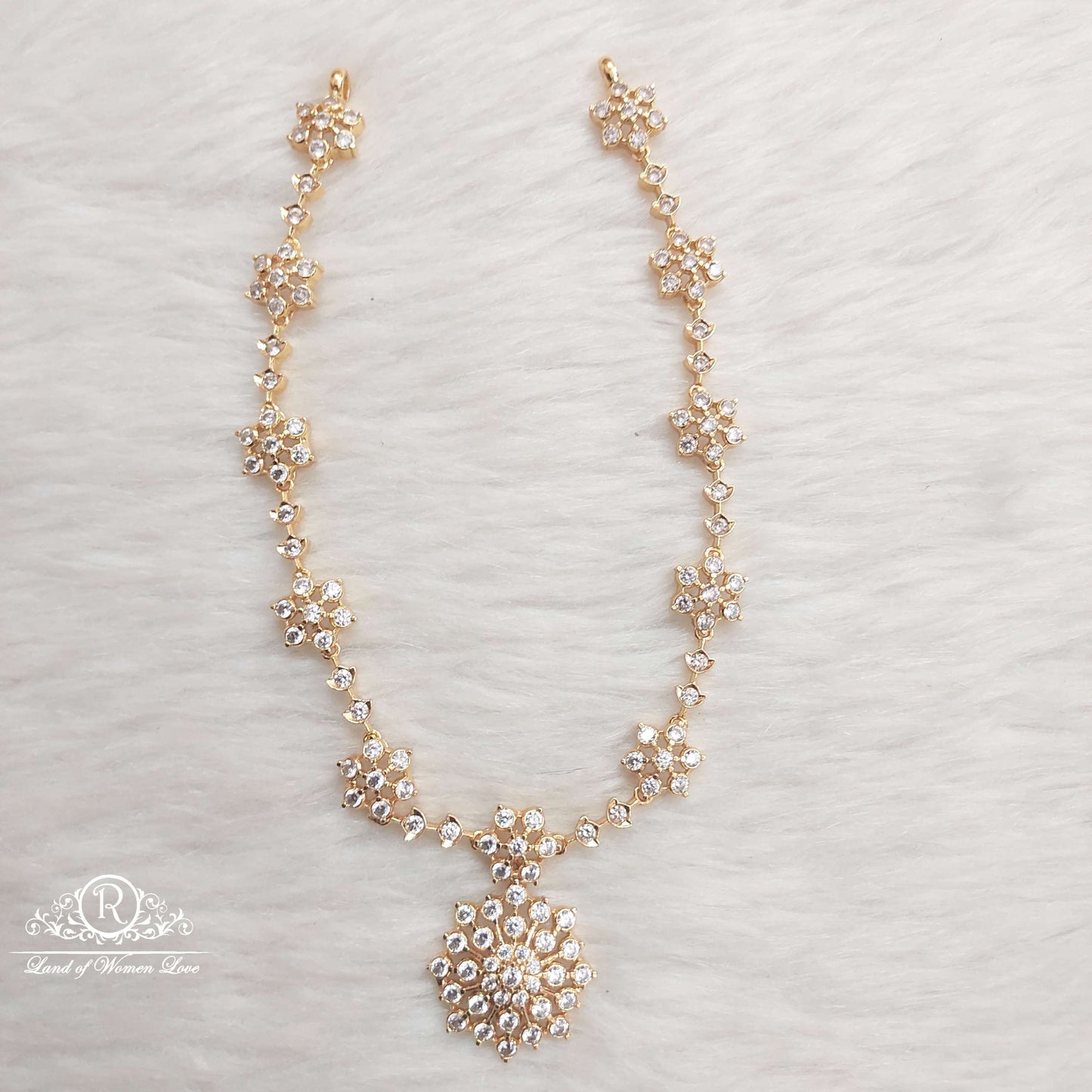 necklace silver necklace-s380 cz 92.5 silver ramala jewelry / ramala collections