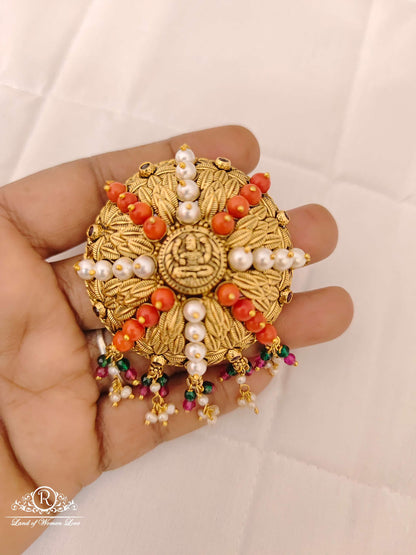 Silver Coral Design Locket-V047