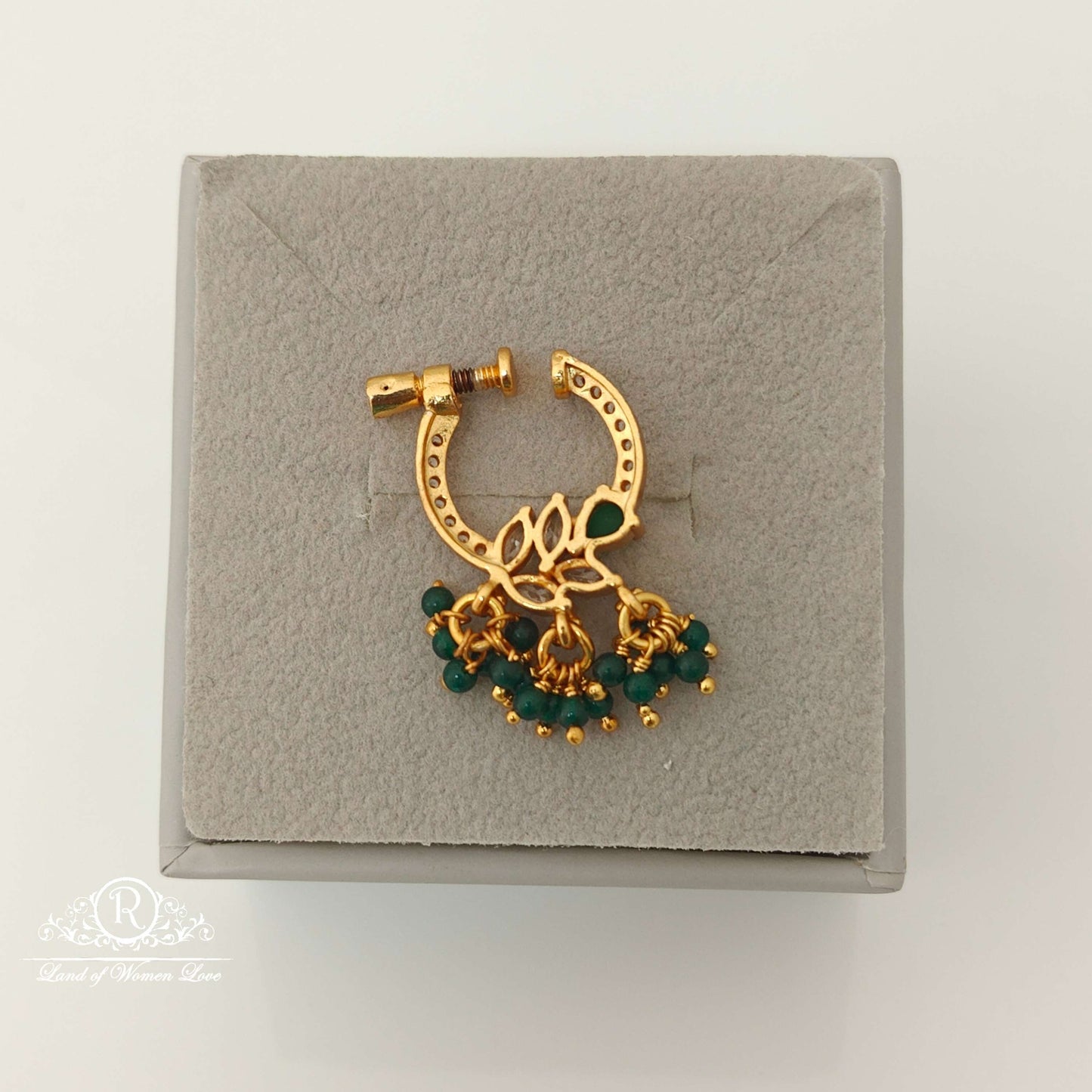 Silver Nose Pin Design-RCJR659