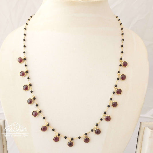 chain silver cristal black beads-sa439 92.5 silver ramala jewelry / ramala collections