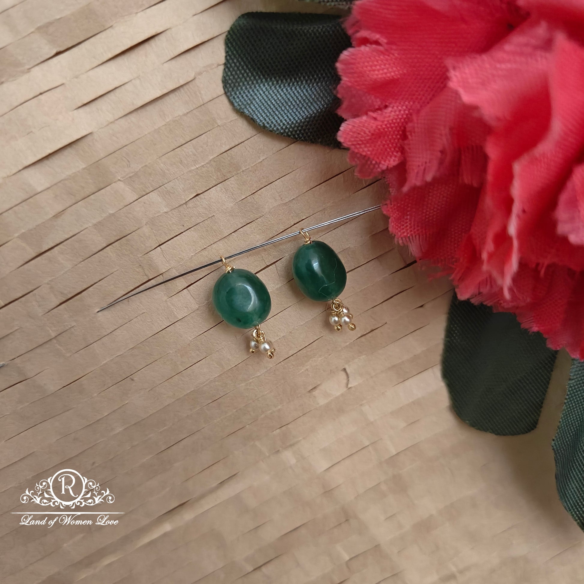 earrings 92.5 silver simple and cute hangings -rch992 92.5 silver ramala jewelry / ramala collections