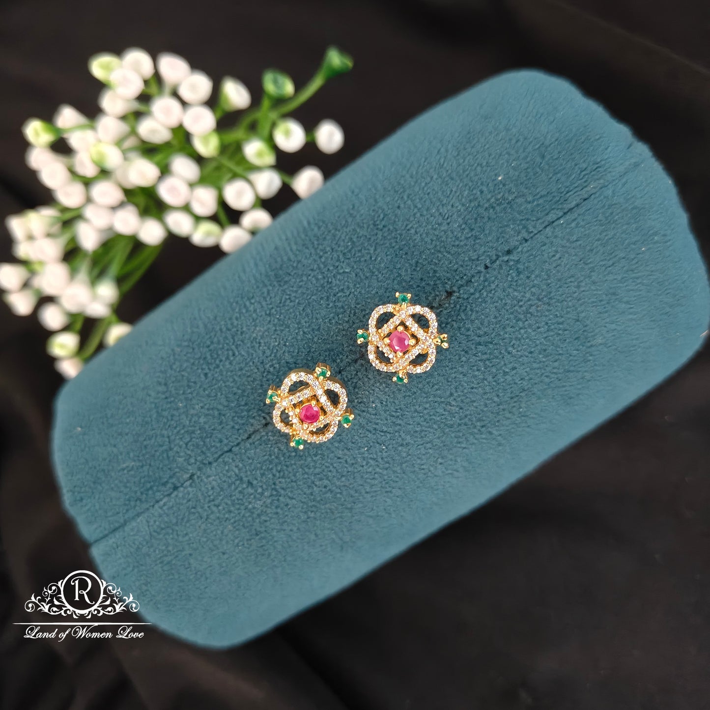 earrings silver cute and beautiful earrings -rcbg096 92.5 silver ramala jewelry / ramala collections