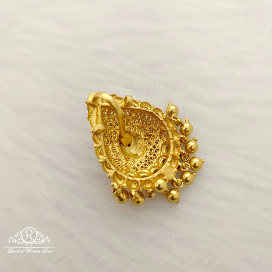 Silver base gold polish pendant -RCC127