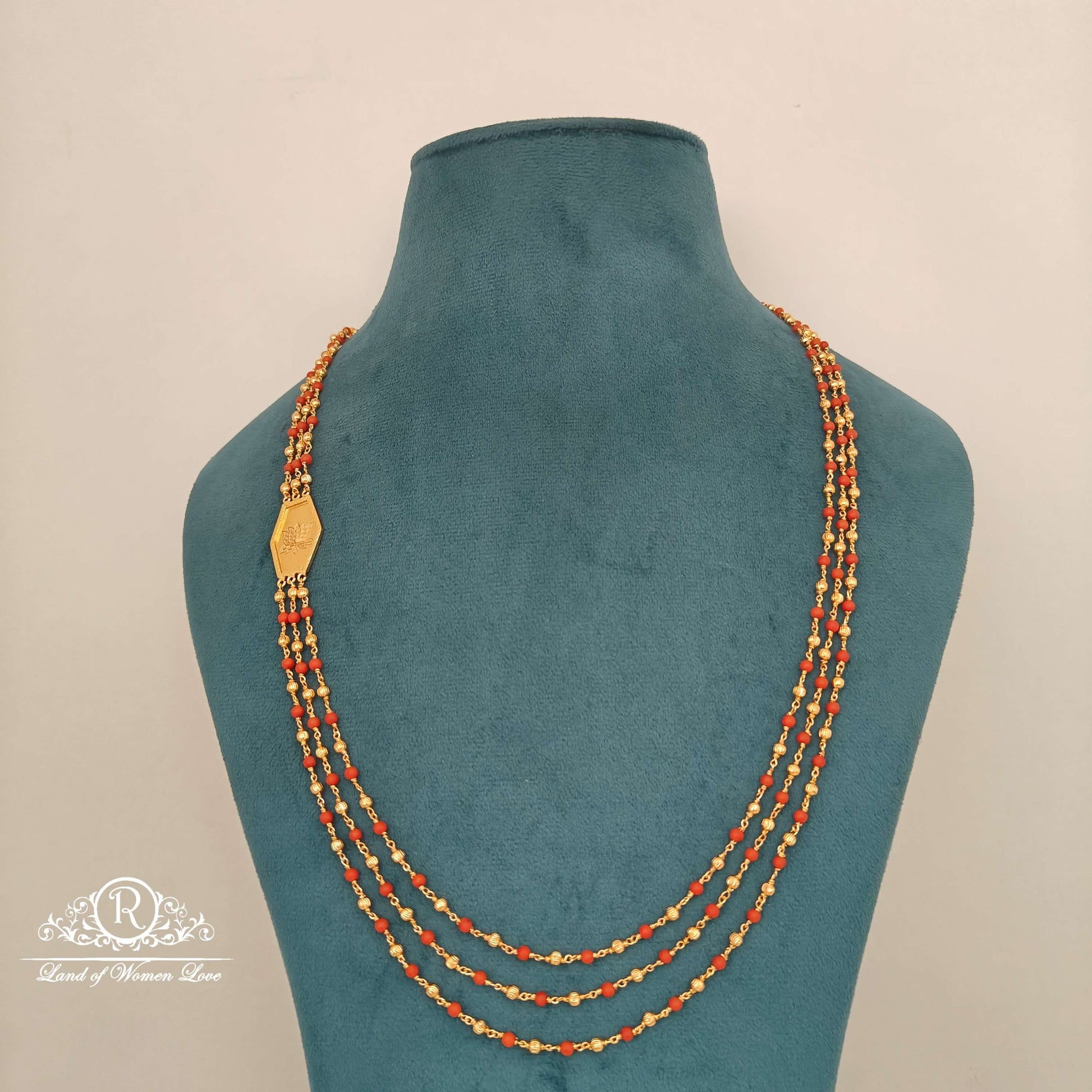 haram corals silver chandhra haram-rck208 92.5 silver ramala jewelry / ramala collections