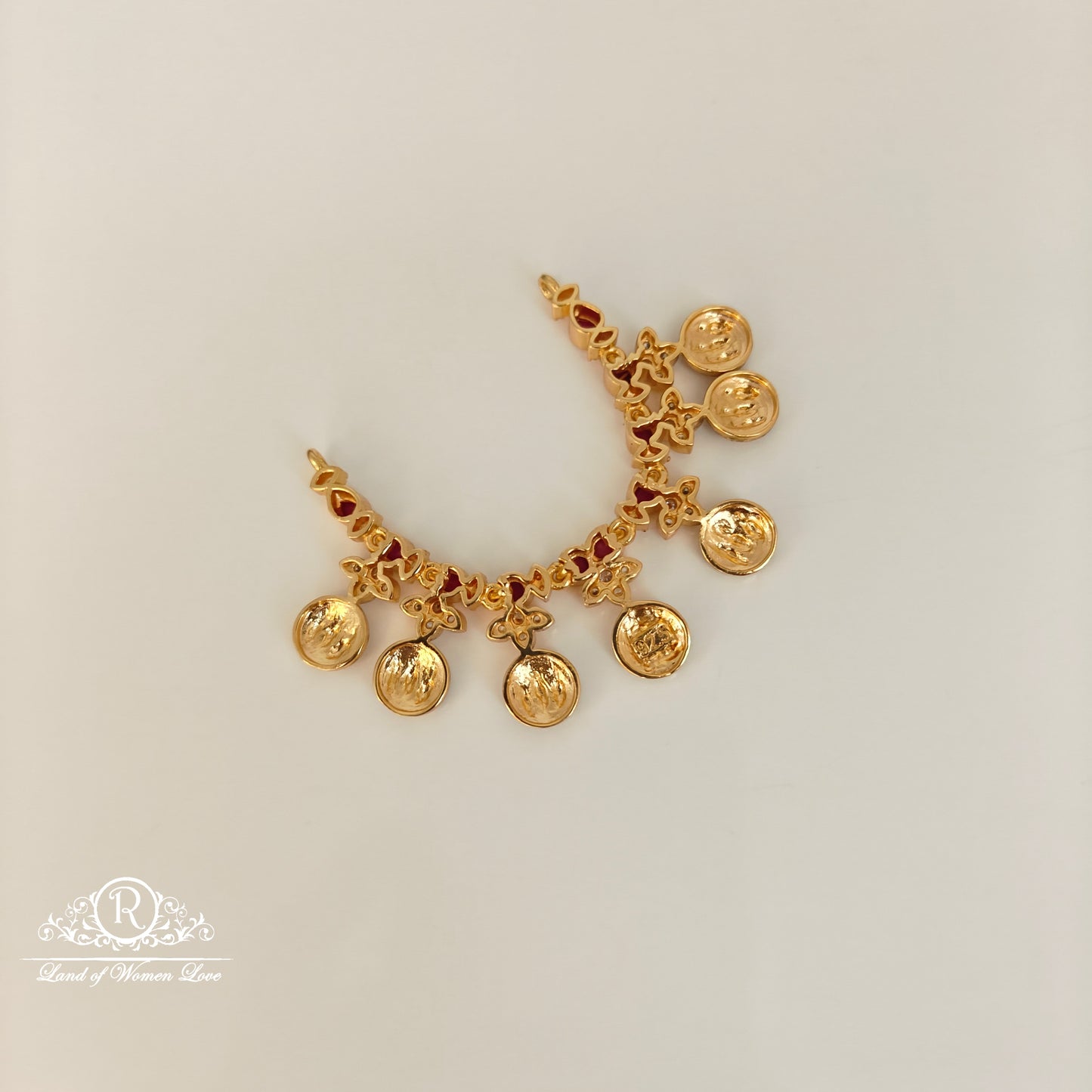 92.5 silver simple and Cute kasu with Ramparivar mala locket -RCDS381