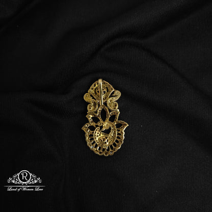 92.5 Silver peacock design Victorian Pendant-RCP107