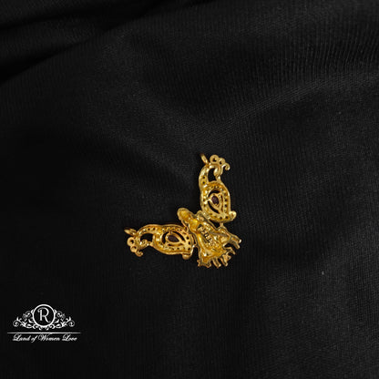 Silver peacock locket-RCDS276