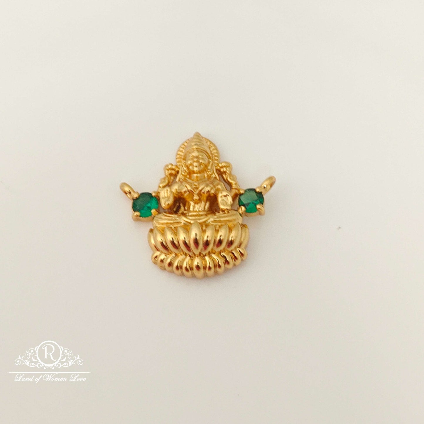 Silver Lakshmi Devi Design Mala Locket-RCSD13