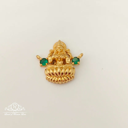 Silver Lakshmi Devi Design Mala Locket-RCSD13