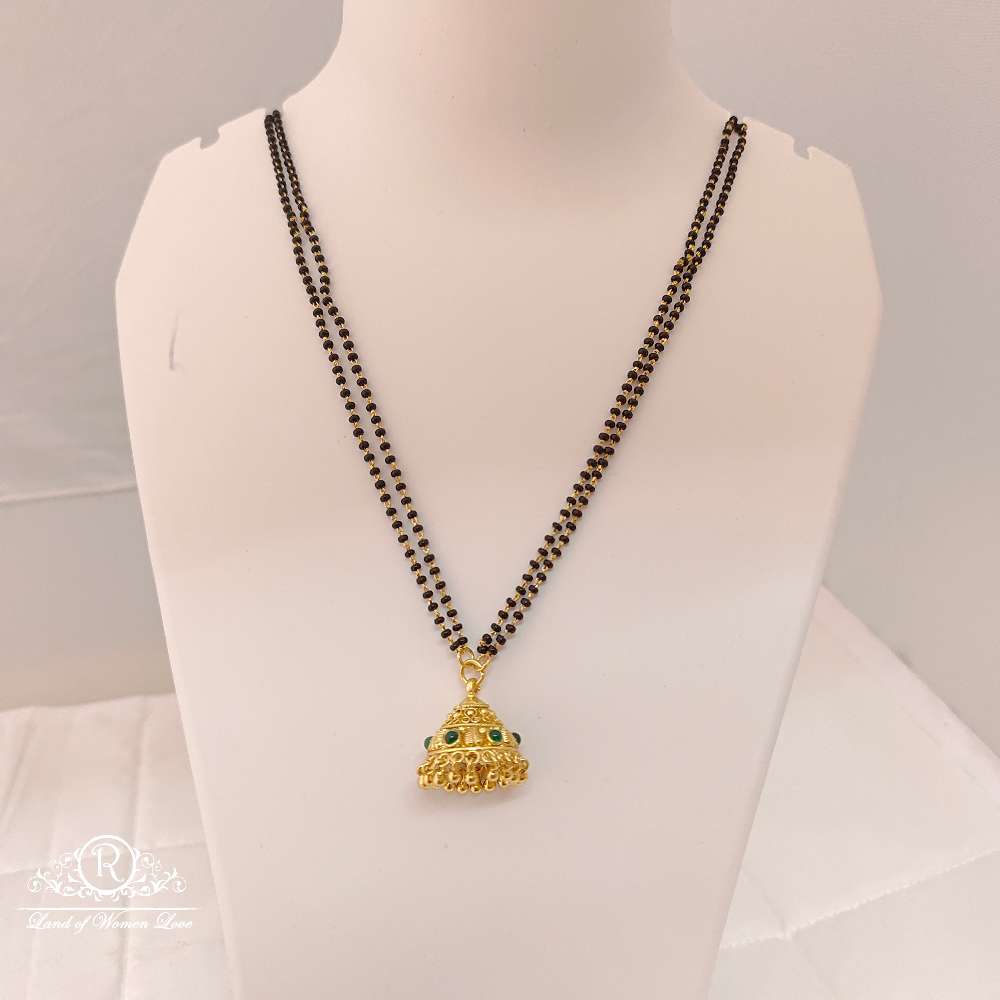 jhumka silver black beads-rch177 92.5 silver ramala jewelry / ramala collections