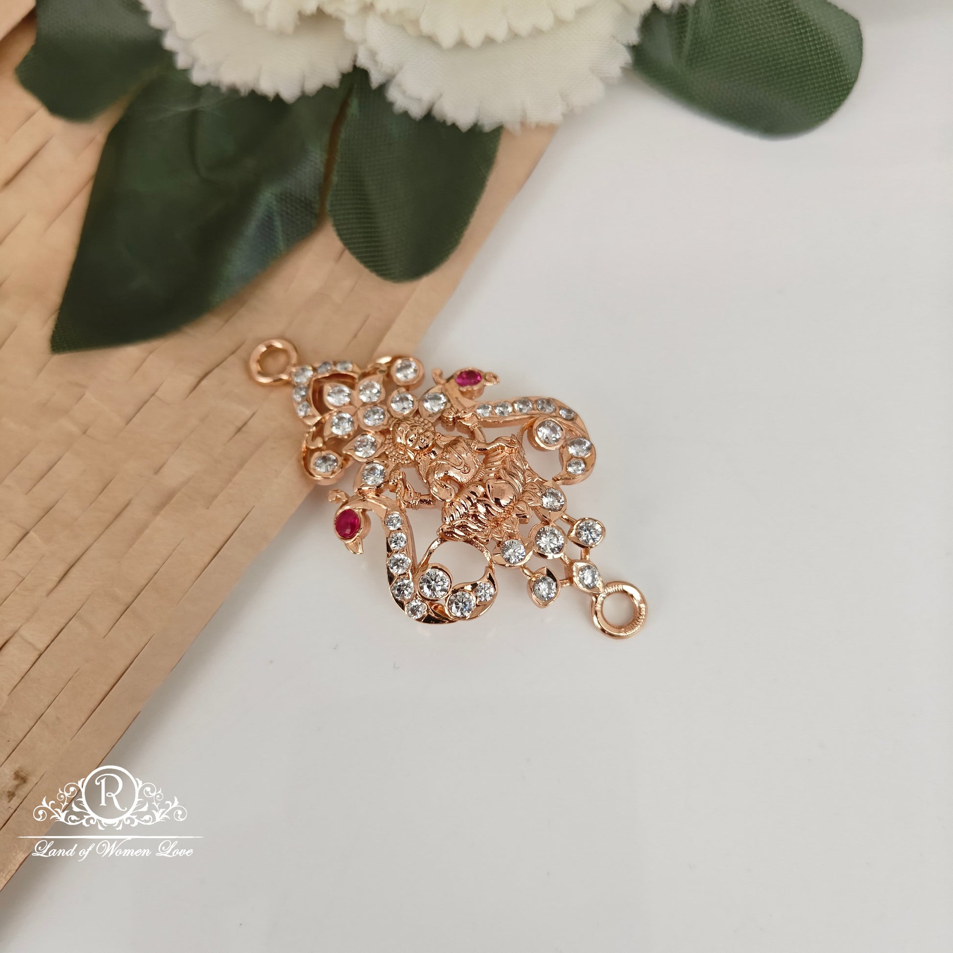 92.5 silver simple and cute side locket - rc061m1282 92.5 silver ramala jewelry / ramala collections