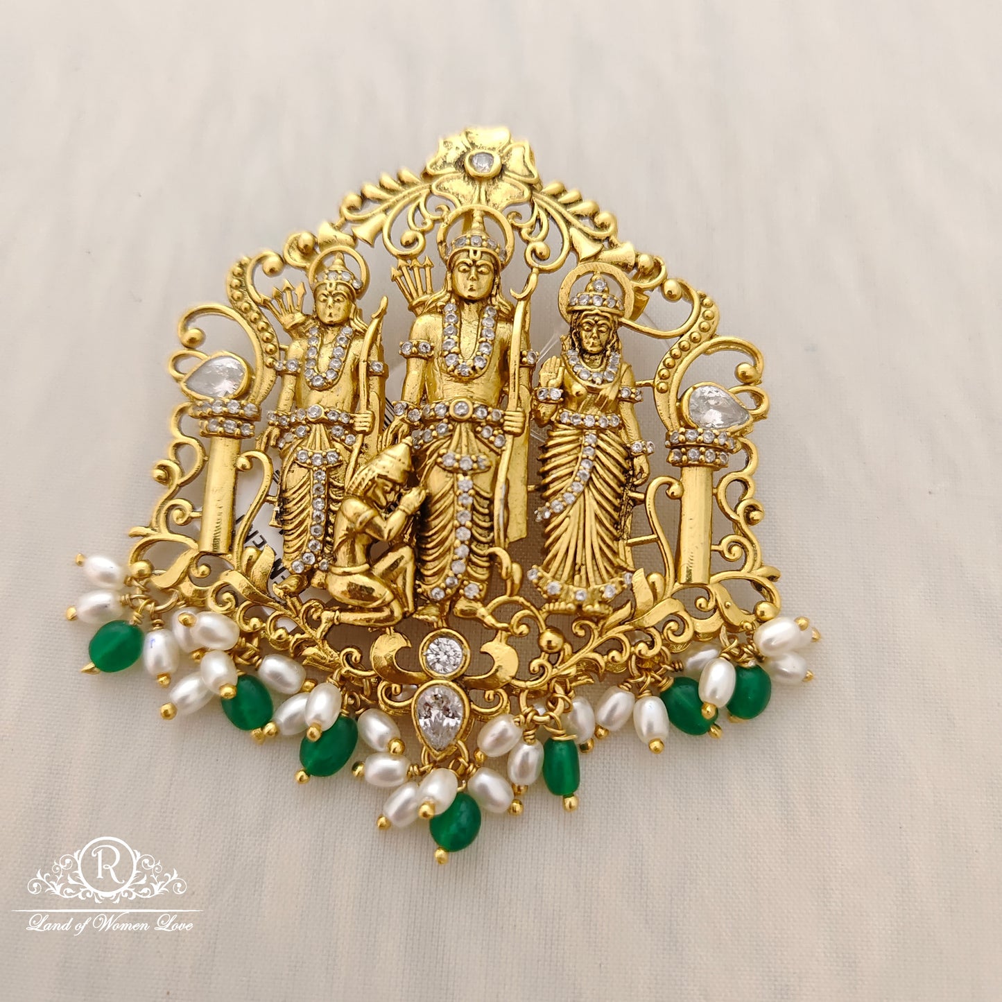 silver ramparivar locket -rcc271 92.5 silver ramala jewelry / ramala collections