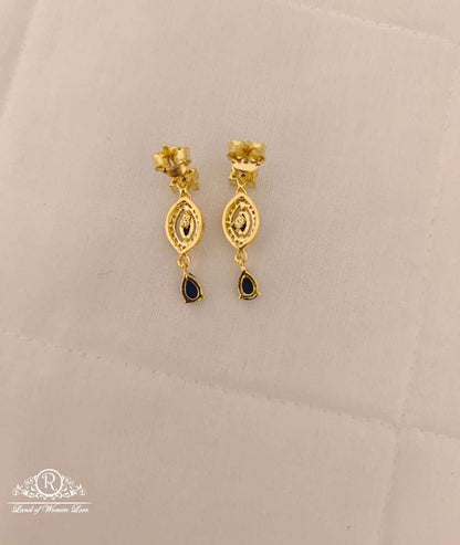 Silver CZ- Stones Necklace With Matching Earrings-RCES25RCES26