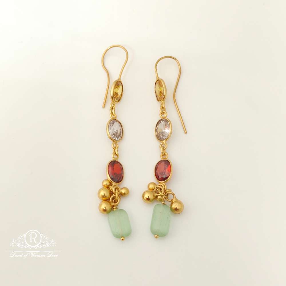 earrings silver hanging design earrings-rcl08 92.5 silver ramala jewelry / ramala collections