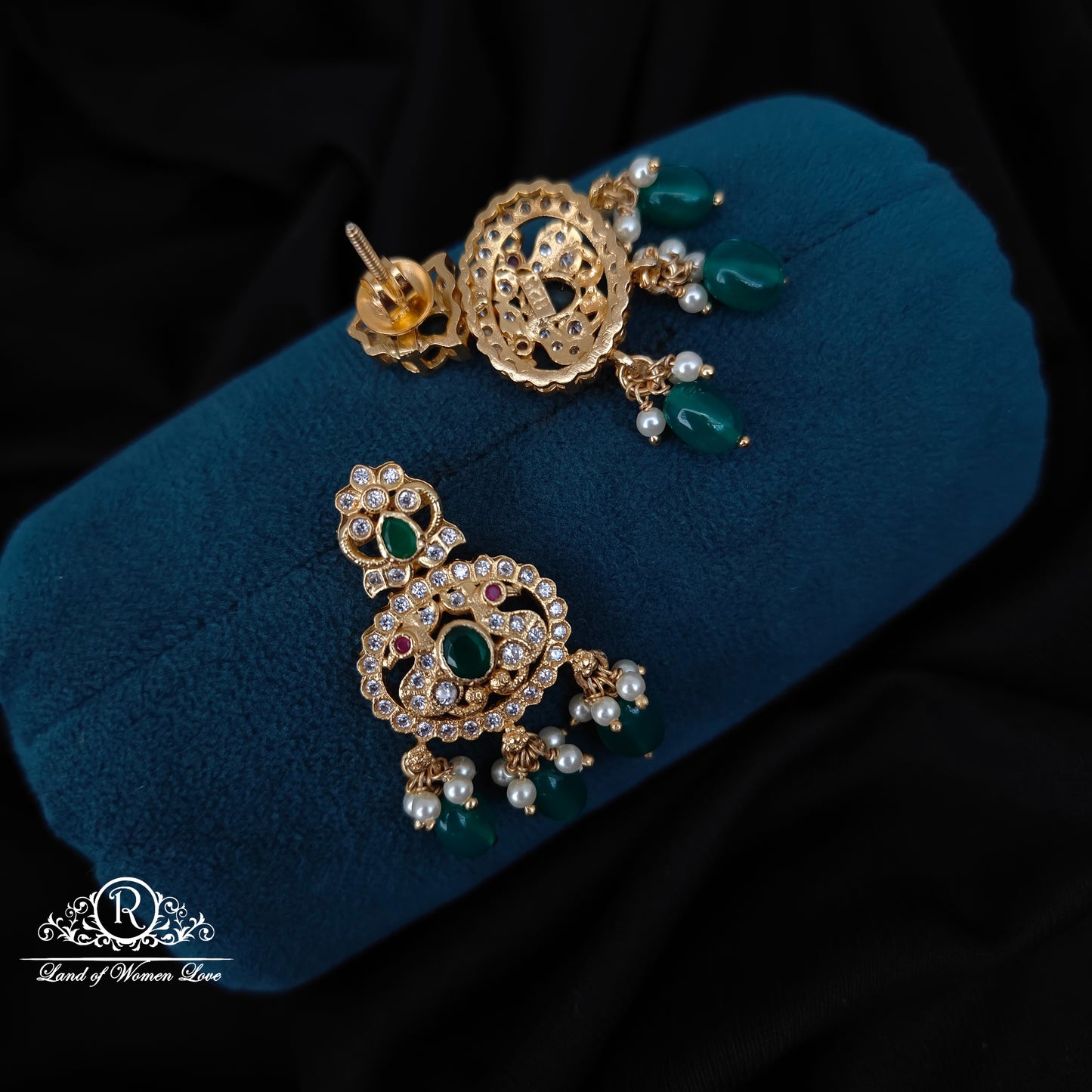 92.5 silver simple and Cute earrings with hangings -RCM367