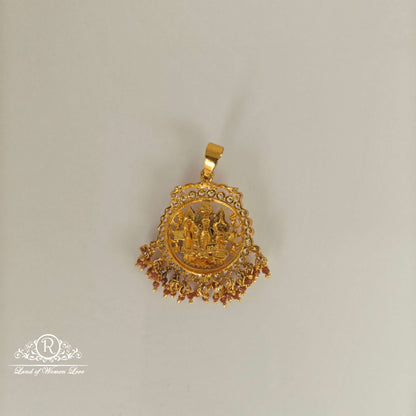 Ram parivar Design Silver Locket-RCJR698