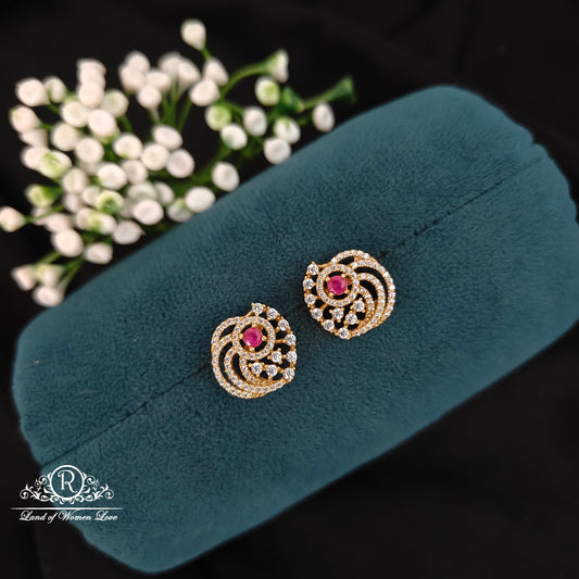 earrings silver simple and cute earrings -rcbg099 92.5 silver ramala jewelry / ramala collections