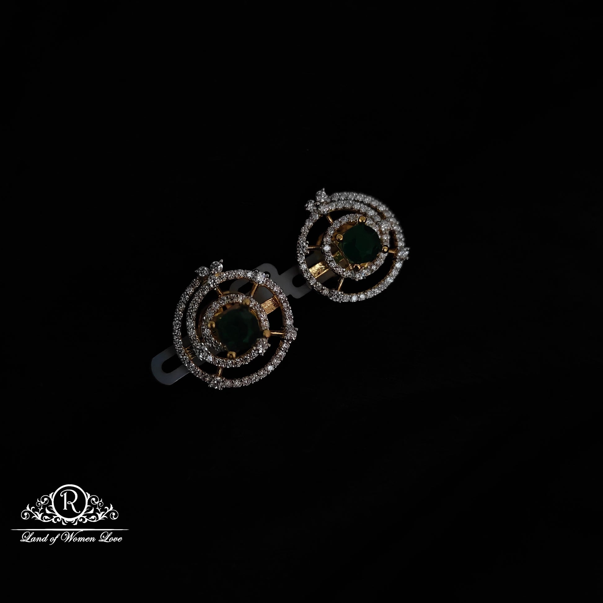 earrings silver cz- stone earrings cz 92.5 silver ramala jewelry / ramala collections