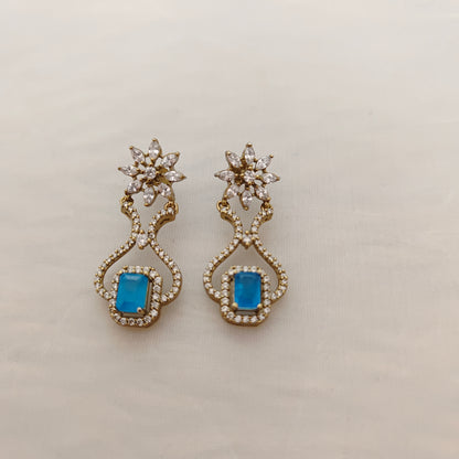 earrings silver diamond finshing earrings -rcp079 92.5 silver ramala jewelry / ramala collections