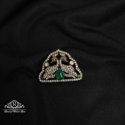 92.5 silver peacock design side locket-rcp103 92.5 silver ramala jewelry / ramala collections