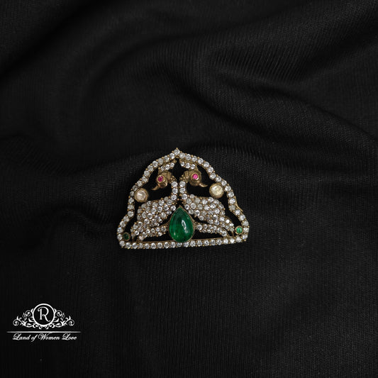 92.5 silver peacock design side locket-rcp103 92.5 silver ramala jewelry / ramala collections