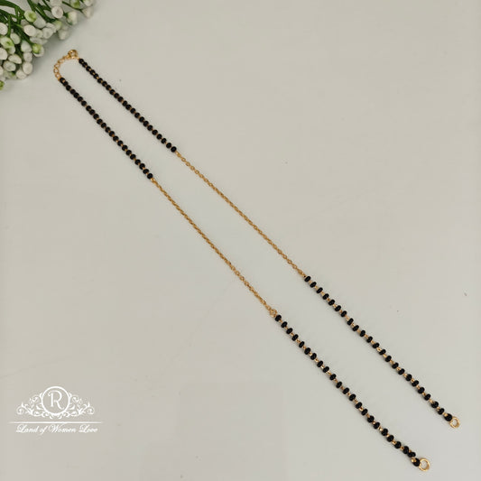 92.5 silver simple ad Cute black beads -RCDS0529