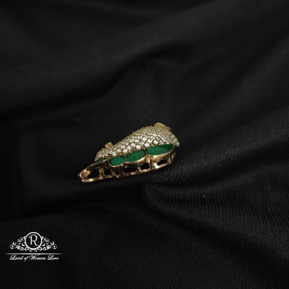 92.5 Silver peacock design Victorian Side locket-RCP110