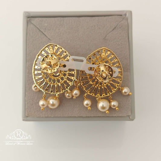 Silver Diamond Replica Design CZ-Stones Earrings-RCCP107