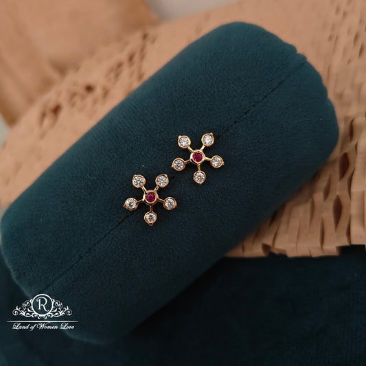 earrings 92.5 silver simple cute earrings -rc061m421 92.5 silver ramala jewelry / ramala collections