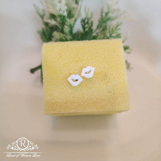 earrings silver kids lips model earrings-rcrc1-14 92.5 silver ramala jewelry / ramala collections