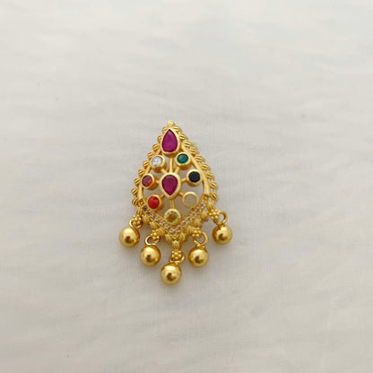 pendant silver navaratna pendant -rcc254 navaratna 92.5 silver ramala jewelry / ramala collections