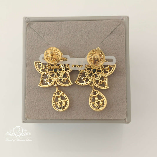 Silver Diamond Replica Design CZ-Stones Earrings-RCCP114