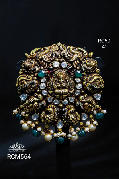 silver cz-gold polish locket design -rcm564 cz 92.5 silver ramala jewelry / ramala collections