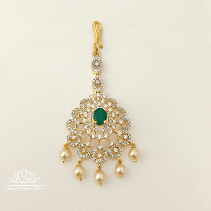 silver diamond replica design cz-stones tikkas-rccp41 cz 92.5 silver ramala jewelry / ramala collections