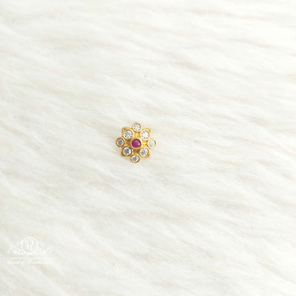 nose pin silver nose pins-sa506-9 92.5 silver ramala jewelry / ramala collections