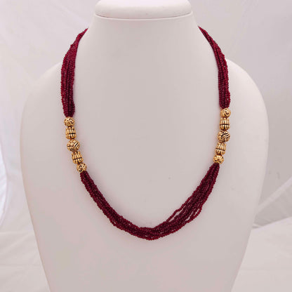 necklace silver gold polish locket beads chain necklace -rcjr286 92.5 silver ramala jewelry / ramala collections