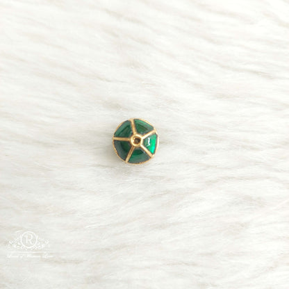 Silver Kundan Gold Ball-SA476