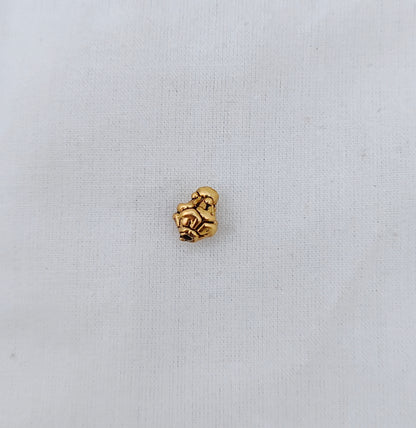 Silver base gold polish gold balls -RCV191