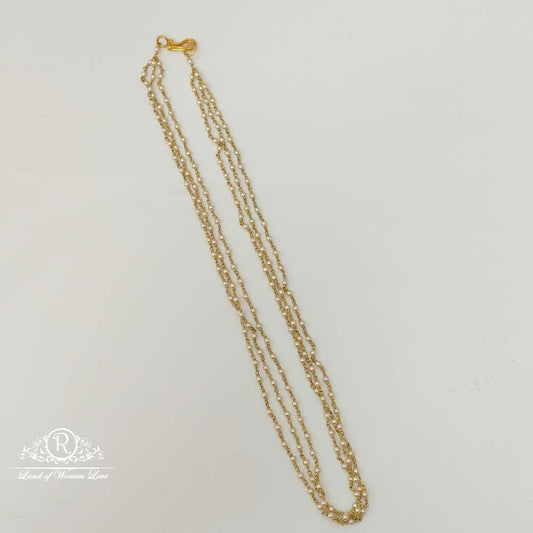 Silver Pearls Beads Design Chain-RCH568