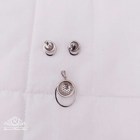Silver CZ- Stones earrings designs -RCG021