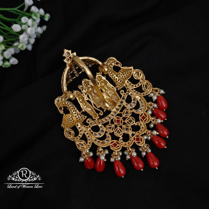 Silver ramparivara coral pendant-RC06M333