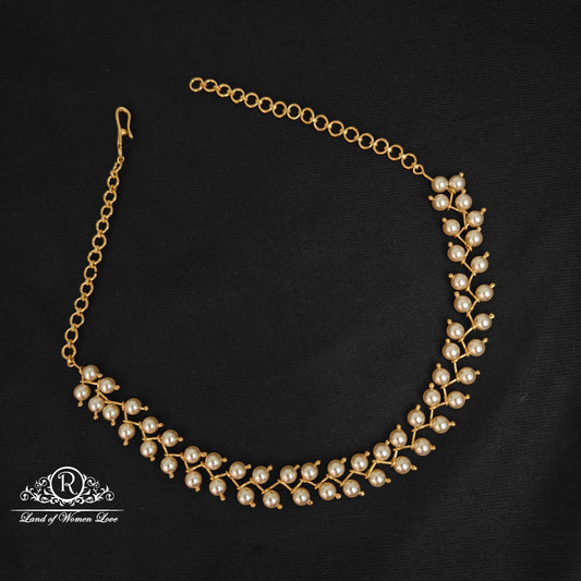 necklace 92.5 silver pearls necklace-rch812 92.5 silver ramala jewelry / ramala collections