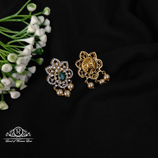 92.5 silver simple and Cute earrings - RCM1164