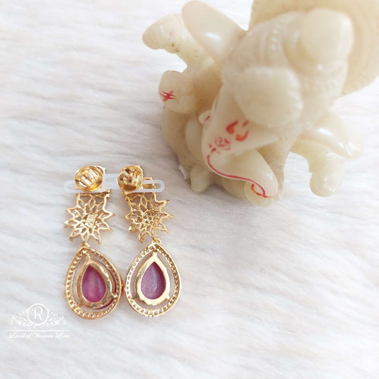 Silver CZ- Stone Earrings-S540