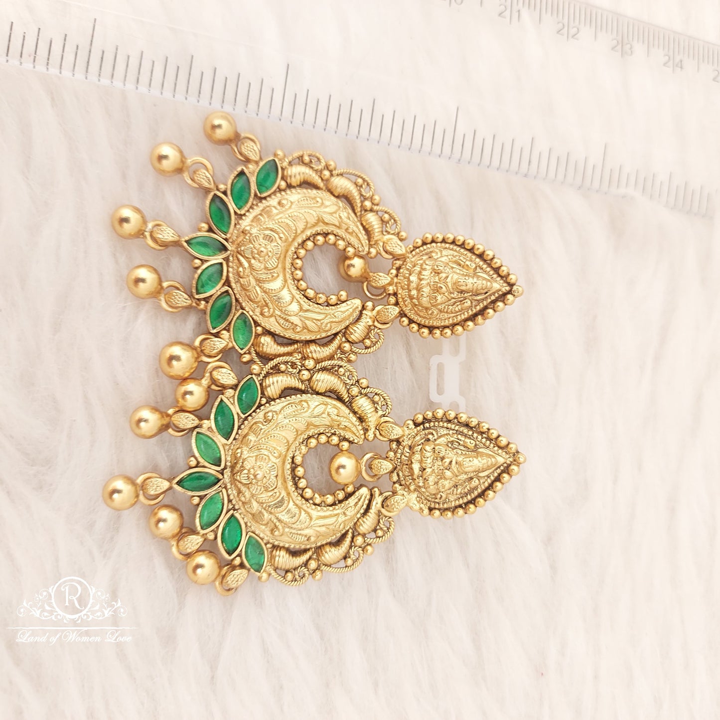 Silver Chandabali Earrings-C032
