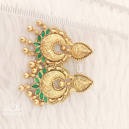 Silver Chandabali Earrings-C032