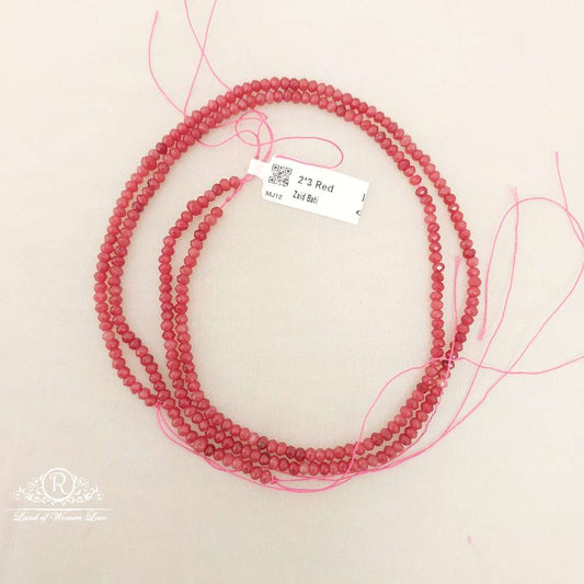 2*3 red zaid bati beads-mj12 92.5 silver ramala jewelry / ramala collections