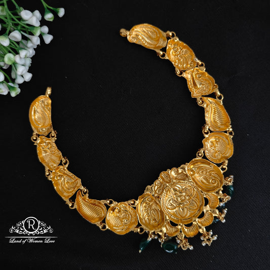 Silver peacock design necklace -RC06 M411