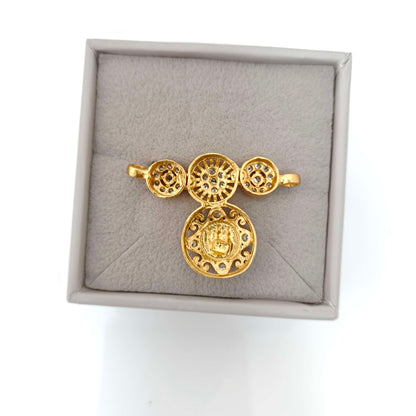 Silver small ramparivar model Mala Locket-RCM717