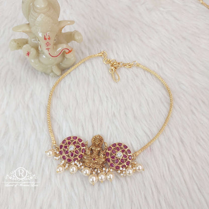 Silver Lakshmi Devi Chocker-S399